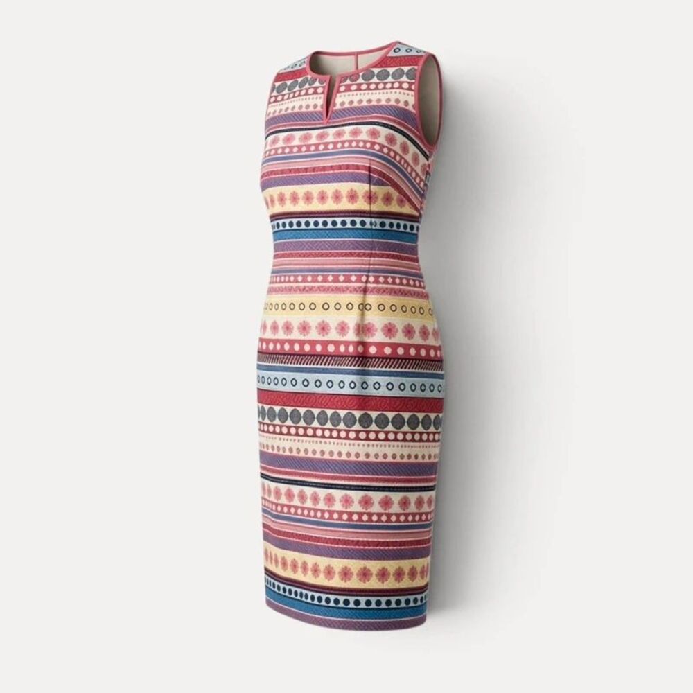 Talbots Striped Sheath Dress 18W